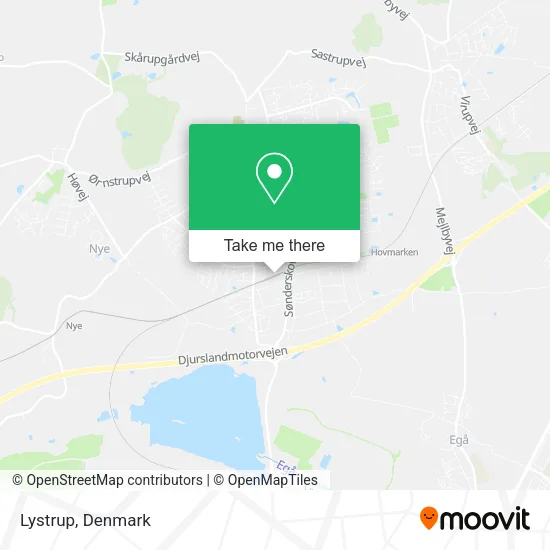 Lystrup map