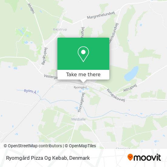 Ryomgård Pizza Og Kebab map
