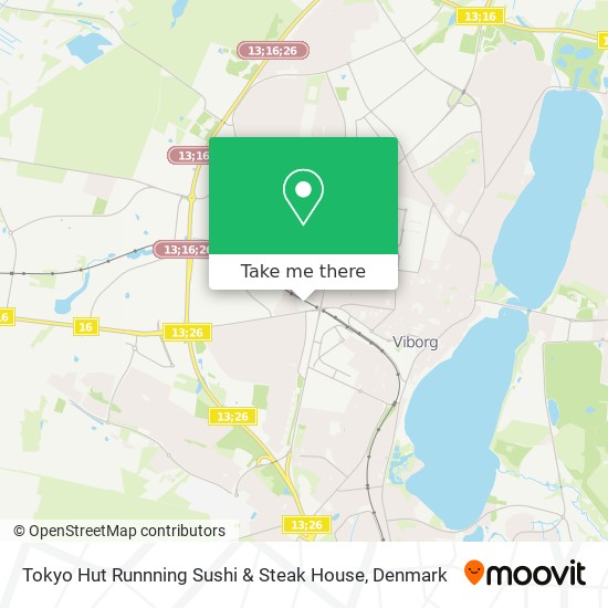 Tokyo Hut Runnning Sushi & Steak House map