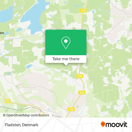 Fladsten map