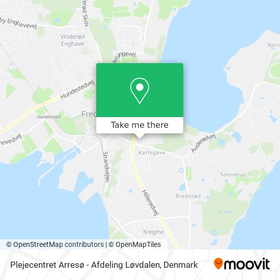 Plejecentret Arresø - Afdeling Løvdalen map