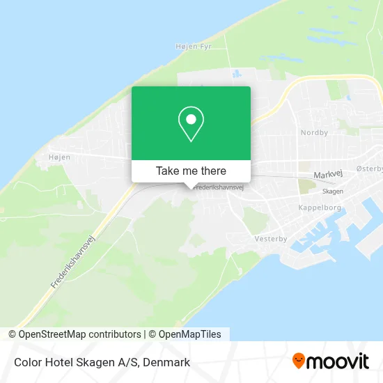Color Hotel Skagen A/S map