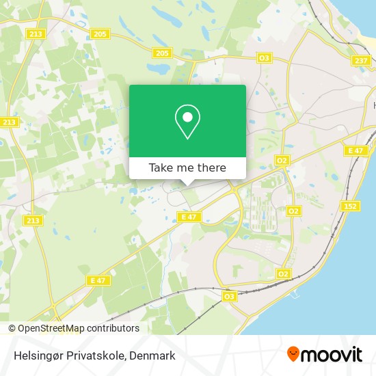 Helsingør Privatskole map