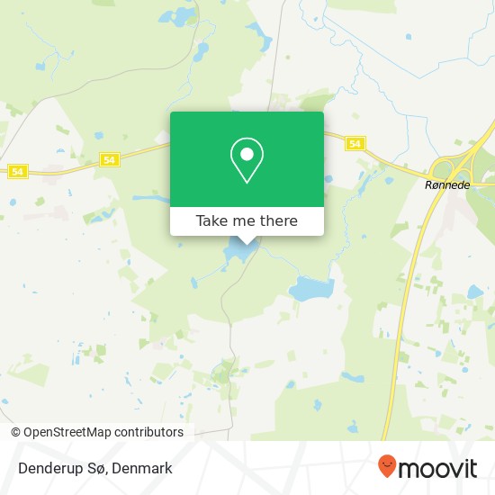 Denderup Sø map