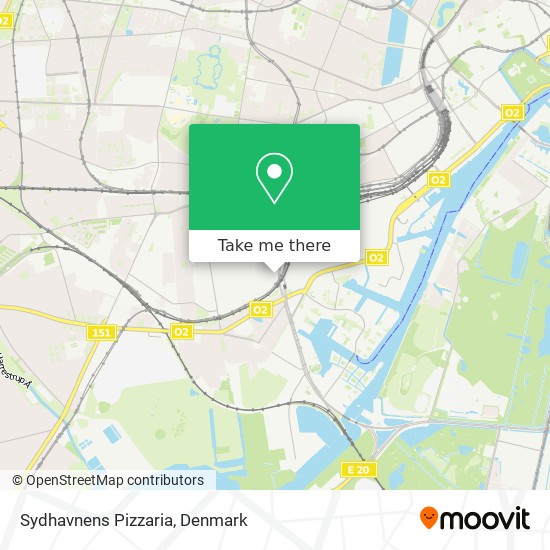 Sydhavnens Pizzaria map