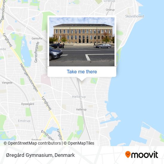 Øregård Gymnasium map