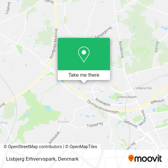 Lisbjerg Erhvervspark map