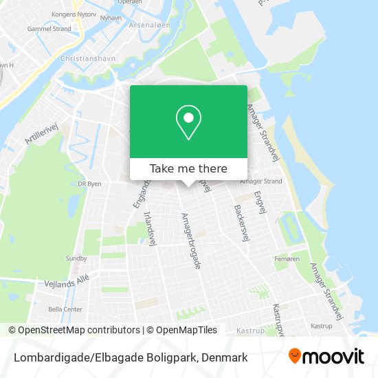 Lombardigade / Elbagade Boligpark map