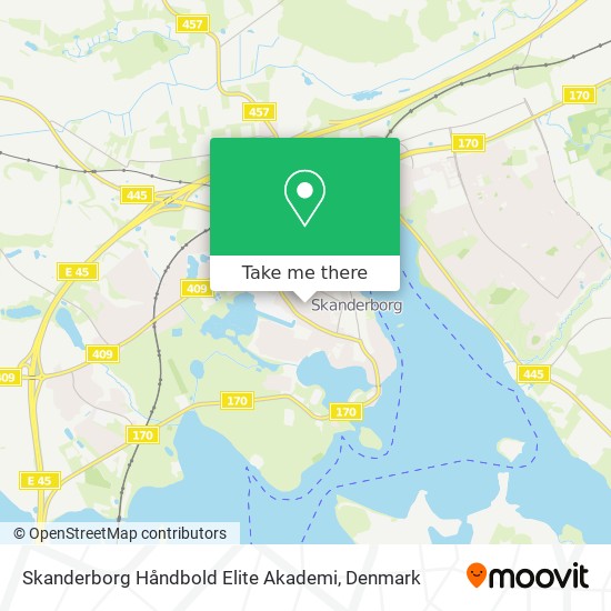 Skanderborg Håndbold Elite Akademi map