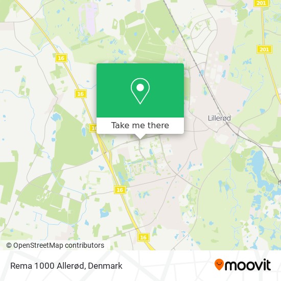 Rema 1000 Allerød map