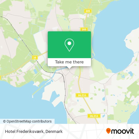 Hotel Frederiksværk map