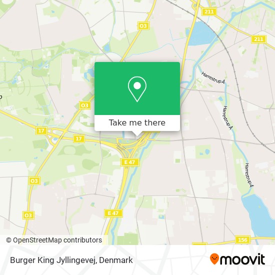 Burger King Jyllingevej map