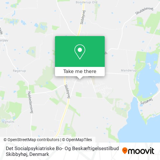 Det Socialpsykiatriske Bo- Og Beskæftigelsestilbud Skibbyhøj map