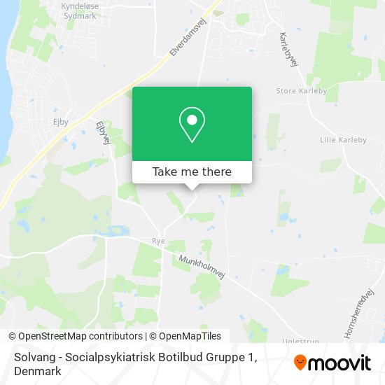 Solvang - Socialpsykiatrisk Botilbud Gruppe 1 map