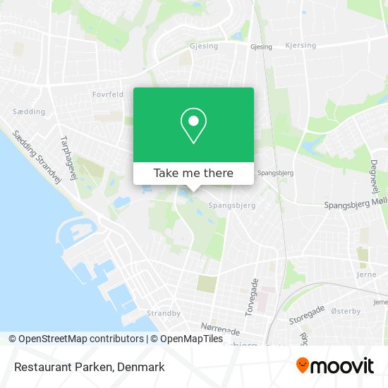 Restaurant Parken map