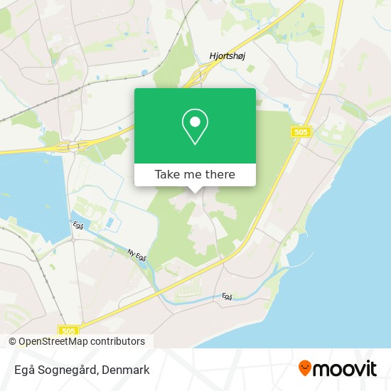 Egå Sognegård map