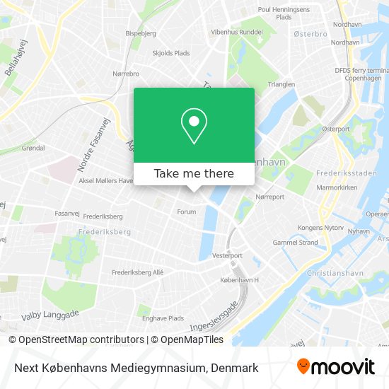Next Københavns Mediegymnasium map