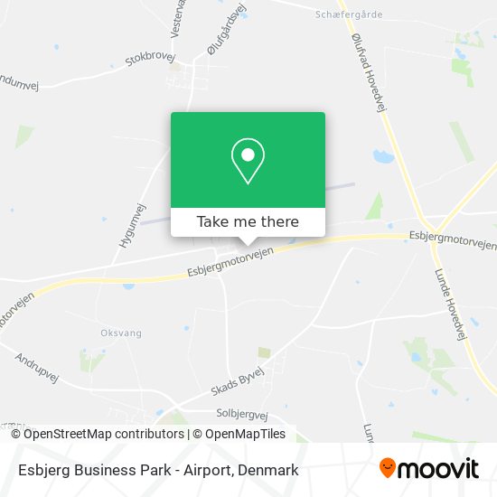Esbjerg Business Park - Airport map
