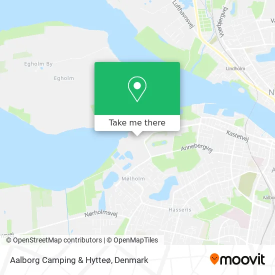 Aalborg Camping & Hytteø map