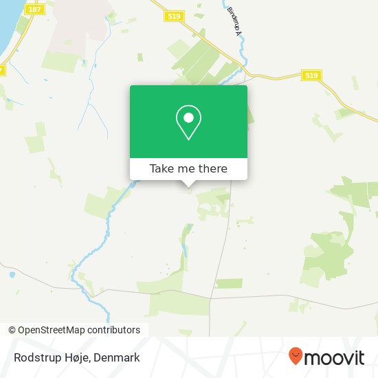 Rodstrup Høje map