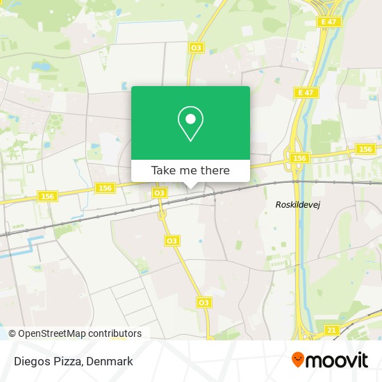 Diegos Pizza map