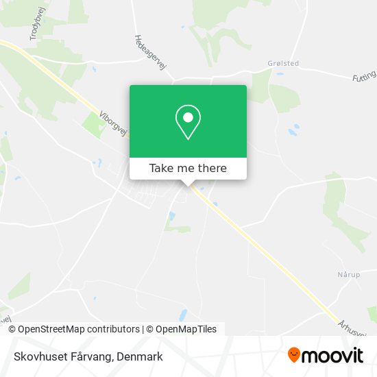 Skovhuset Fårvang map