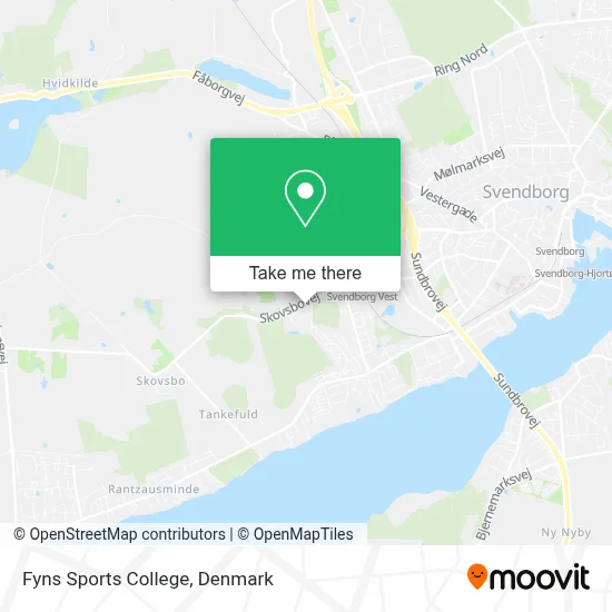 Fyns Sports College map