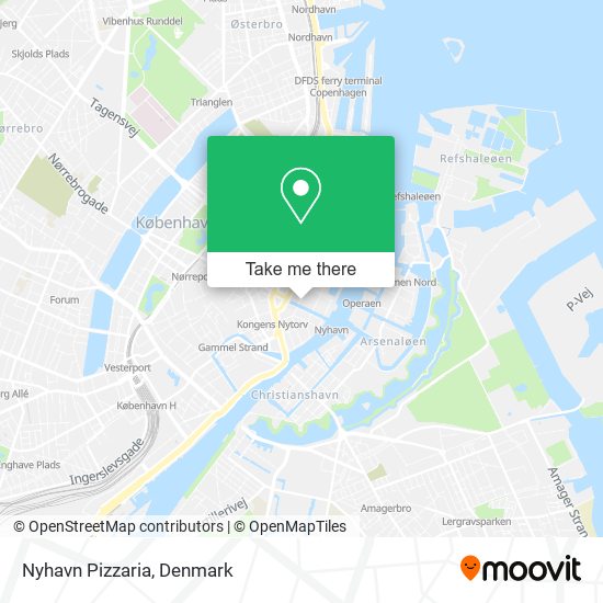 Nyhavn Pizzaria map