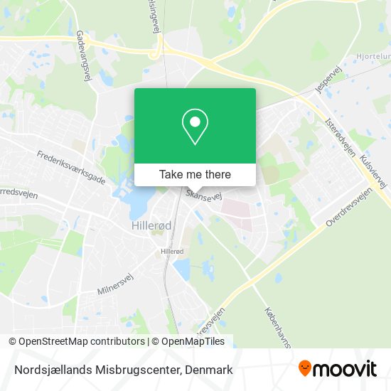 Nordsjællands Misbrugscenter map