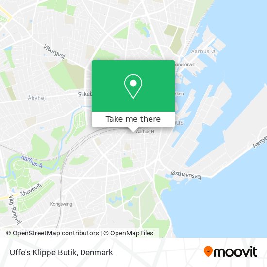 Uffe's Klippe Butik map