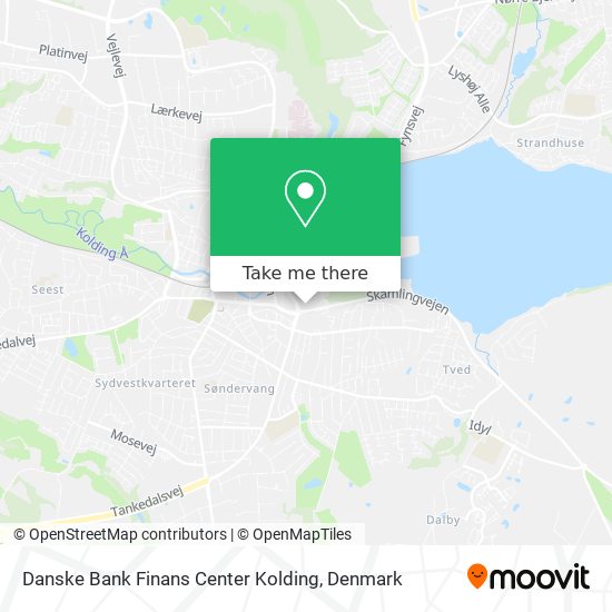 Danske Bank Finans Center Kolding map