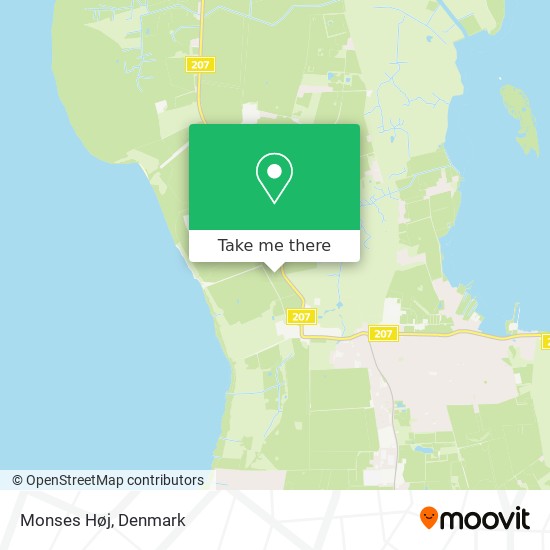Monses Høj map