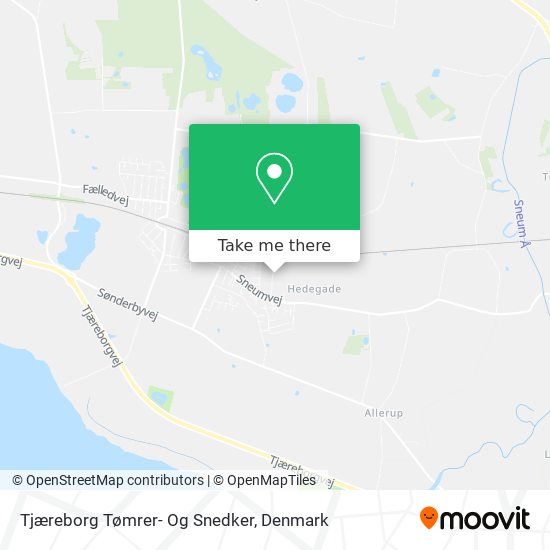 Tjæreborg Tømrer- Og Snedker map