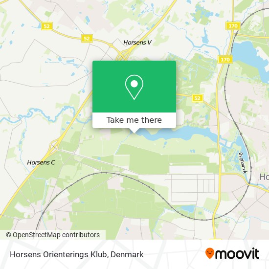 Horsens Orienterings Klub map