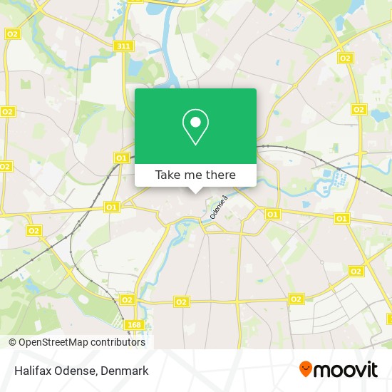 Halifax Odense map