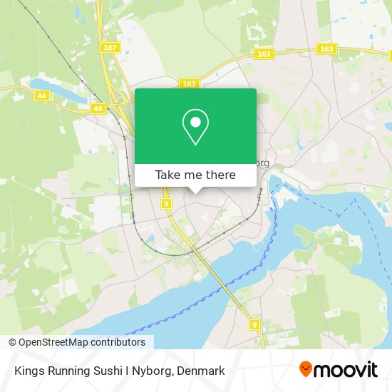 Kings Running Sushi I Nyborg map