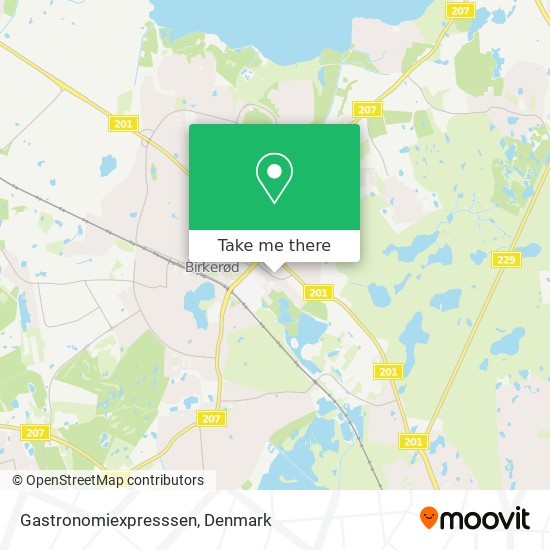 Gastronomiexpresssen map