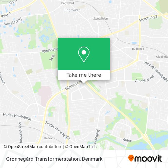 Grønnegård Transformerstation map