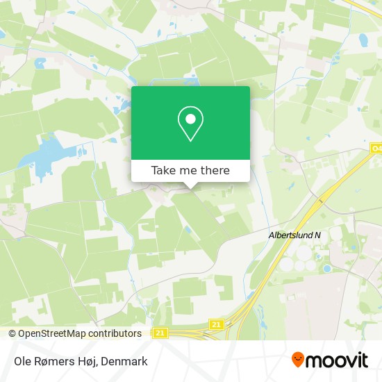 Ole Rømers Høj map