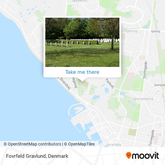 Fovrfeld Gravlund map