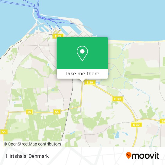 Hirtshals map