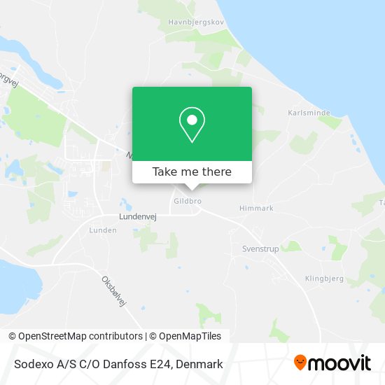Sodexo A/S C/O Danfoss E24 map
