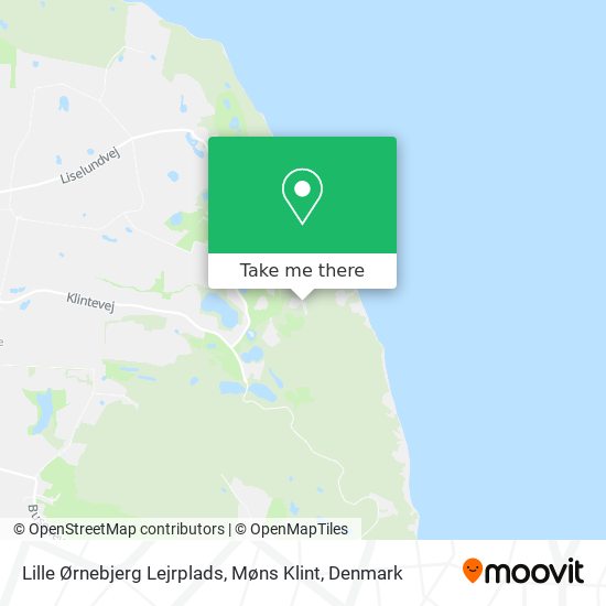 Lille Ørnebjerg Lejrplads, Møns Klint map