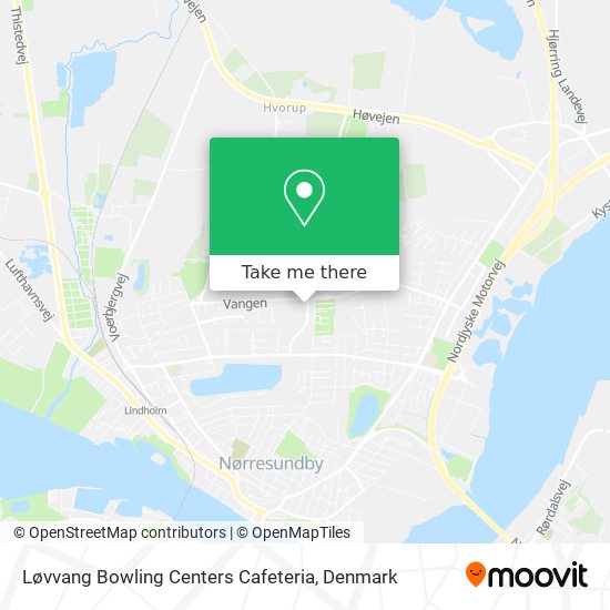 Løvvang Bowling Centers Cafeteria map