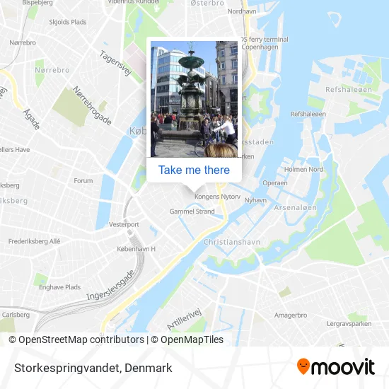 Storkespringvandet map