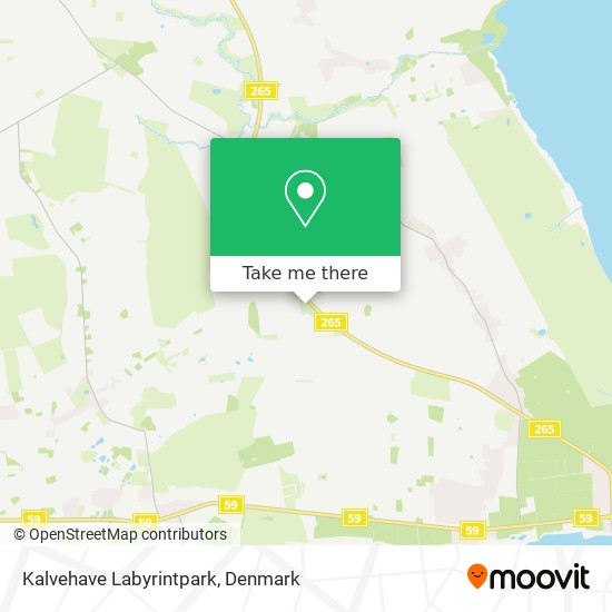 Kalvehave Labyrintpark map
