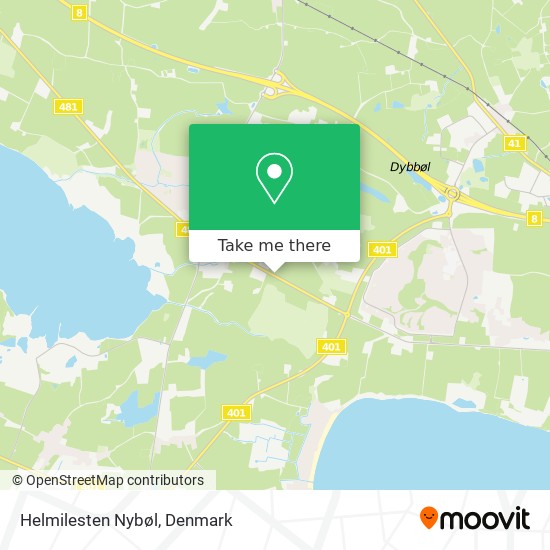 Helmilesten Nybøl map