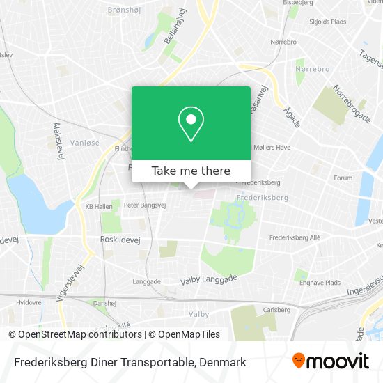 Frederiksberg Diner Transportable map