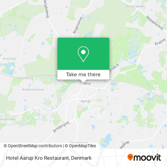 Hotel Aarup Kro Restaurant map