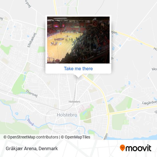 Gråkjær Arena map